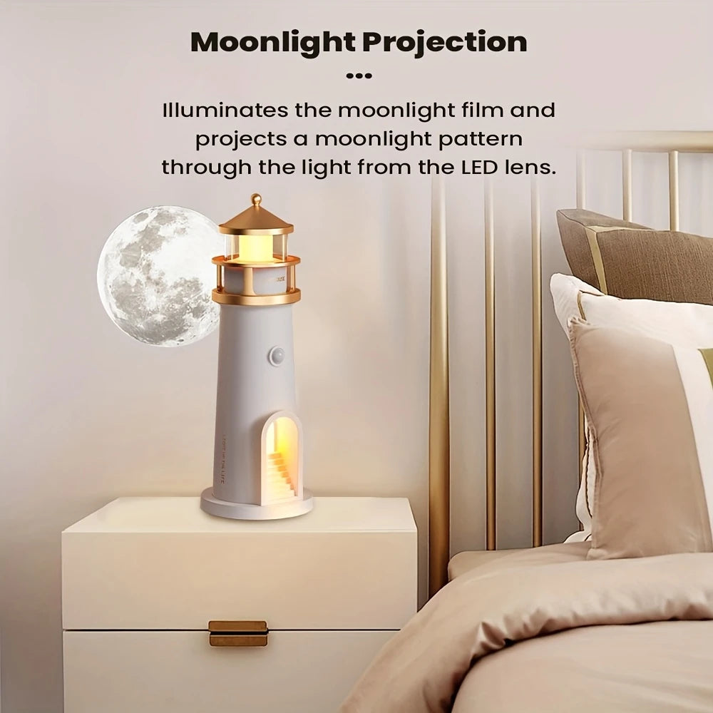Lighthouse Projection Lamp With Bluetooth Speaker