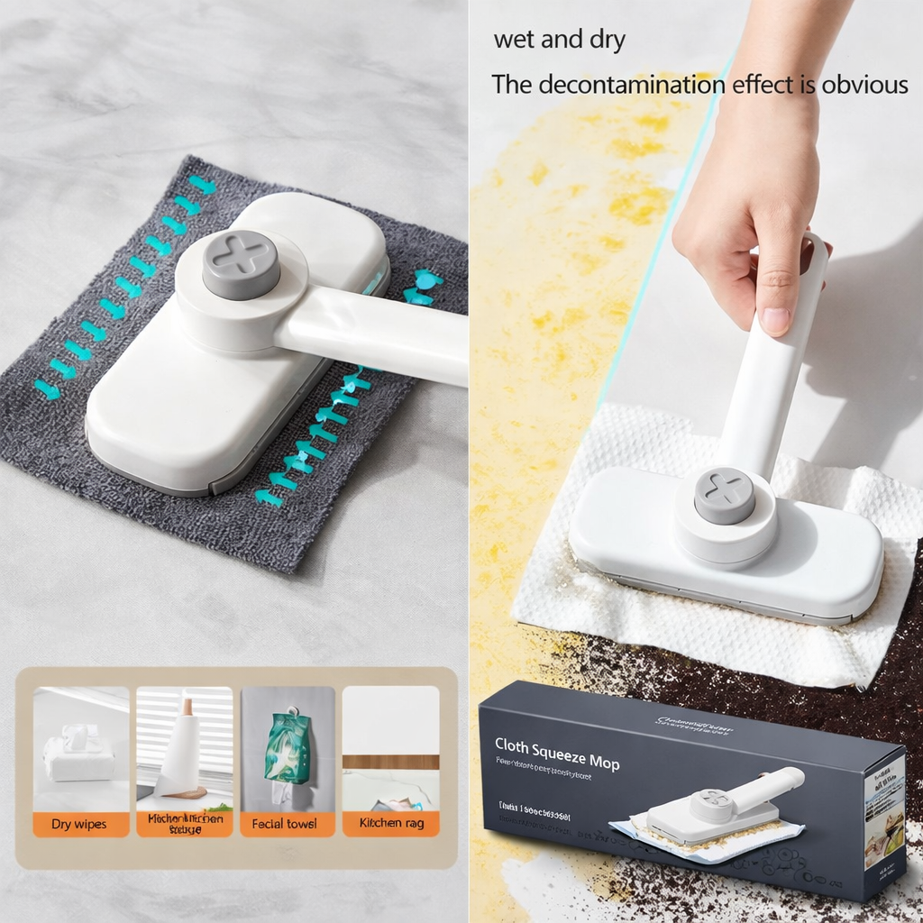 Mini 360° Rotating Mop With Replaceable Cloth