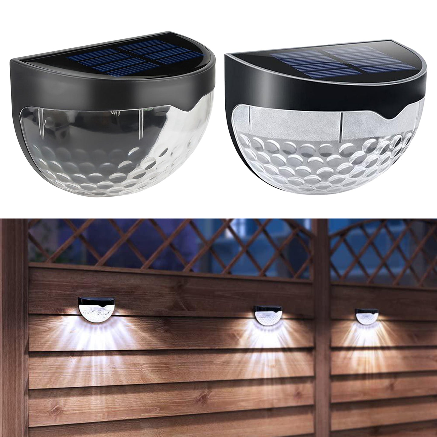 Outdoor Solar Fence LED Lights