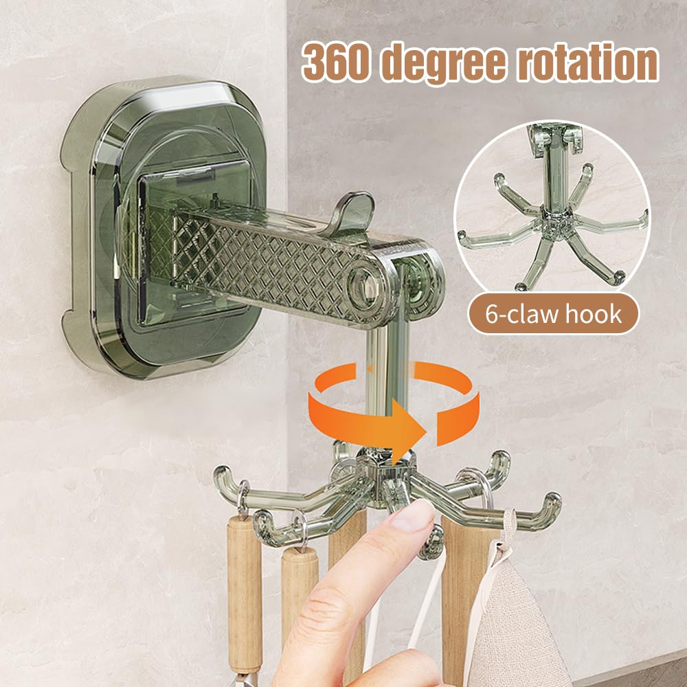 Multi-Purpose 360 Degrees Rotating Suction Hook