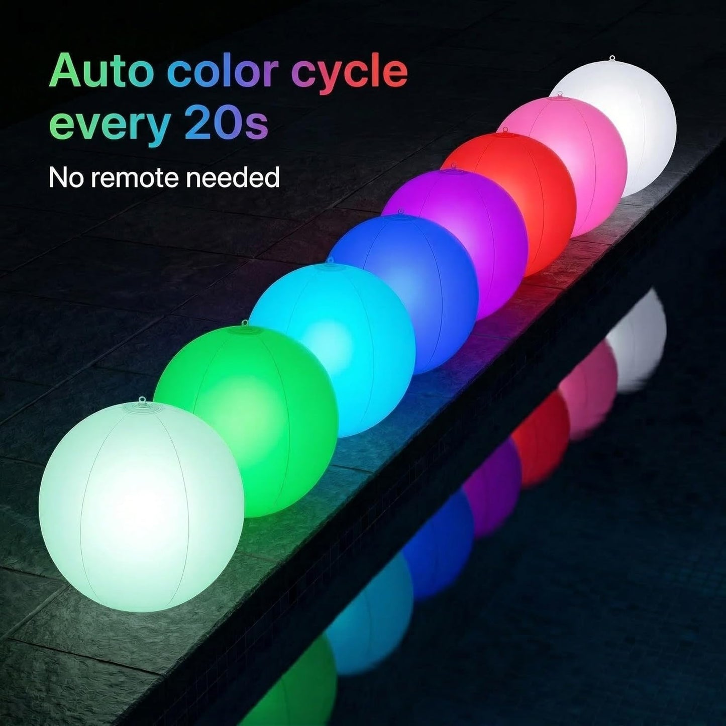 Solar powered 16 Colour Changing Beach Floating Light
