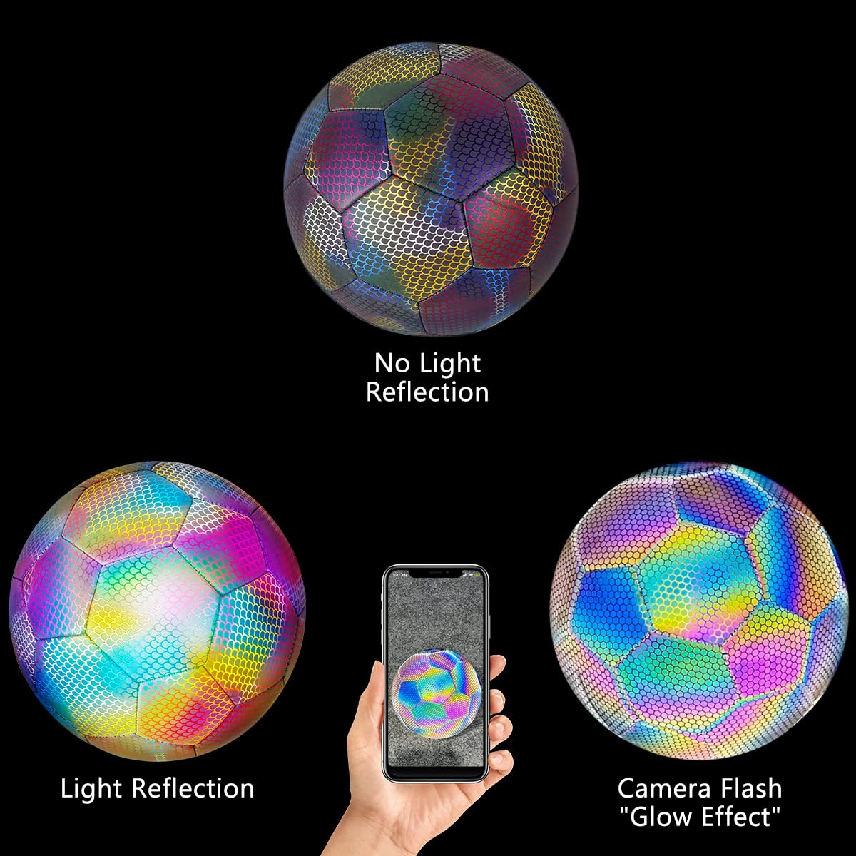 Holographic Glow in the Dark Football