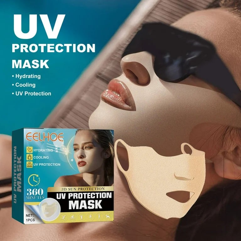 UPF 50++ Sunscreen Gel Face Mask - Unisex (Pack of 5)