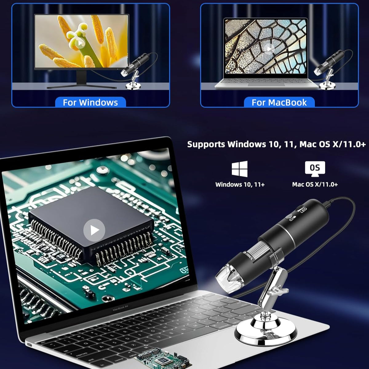 USB Digital Electron Microscope