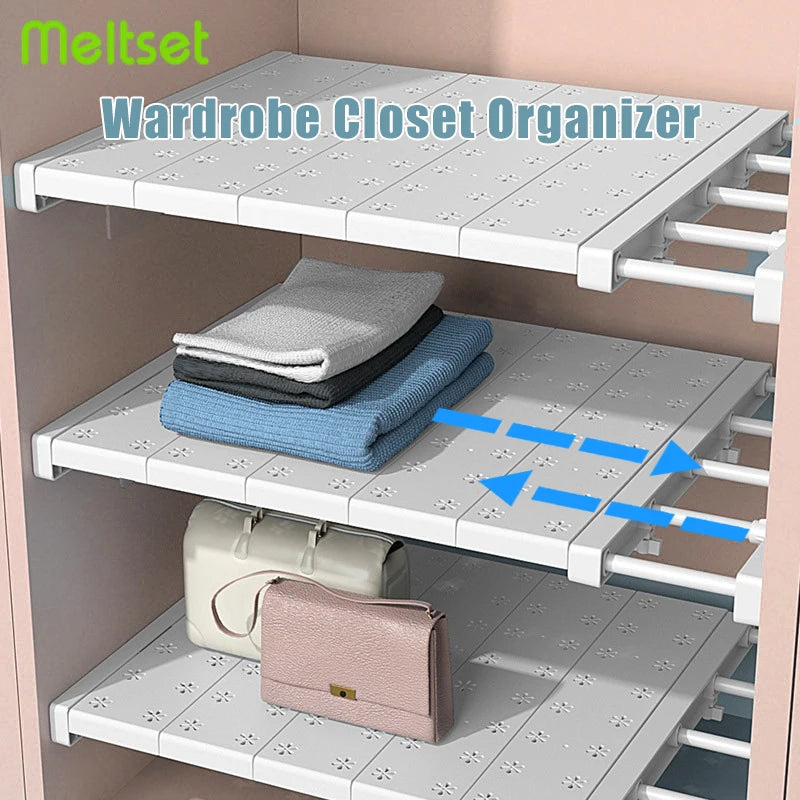Extendable Wardrobe Shelf Organizer