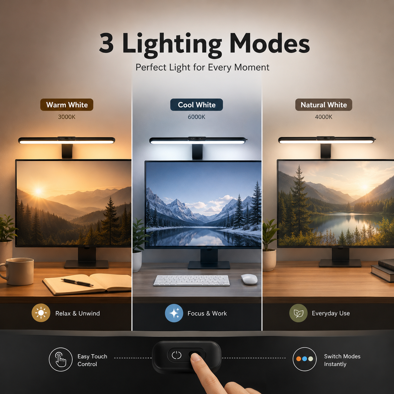 3-in-1 Wireless Light-Bar