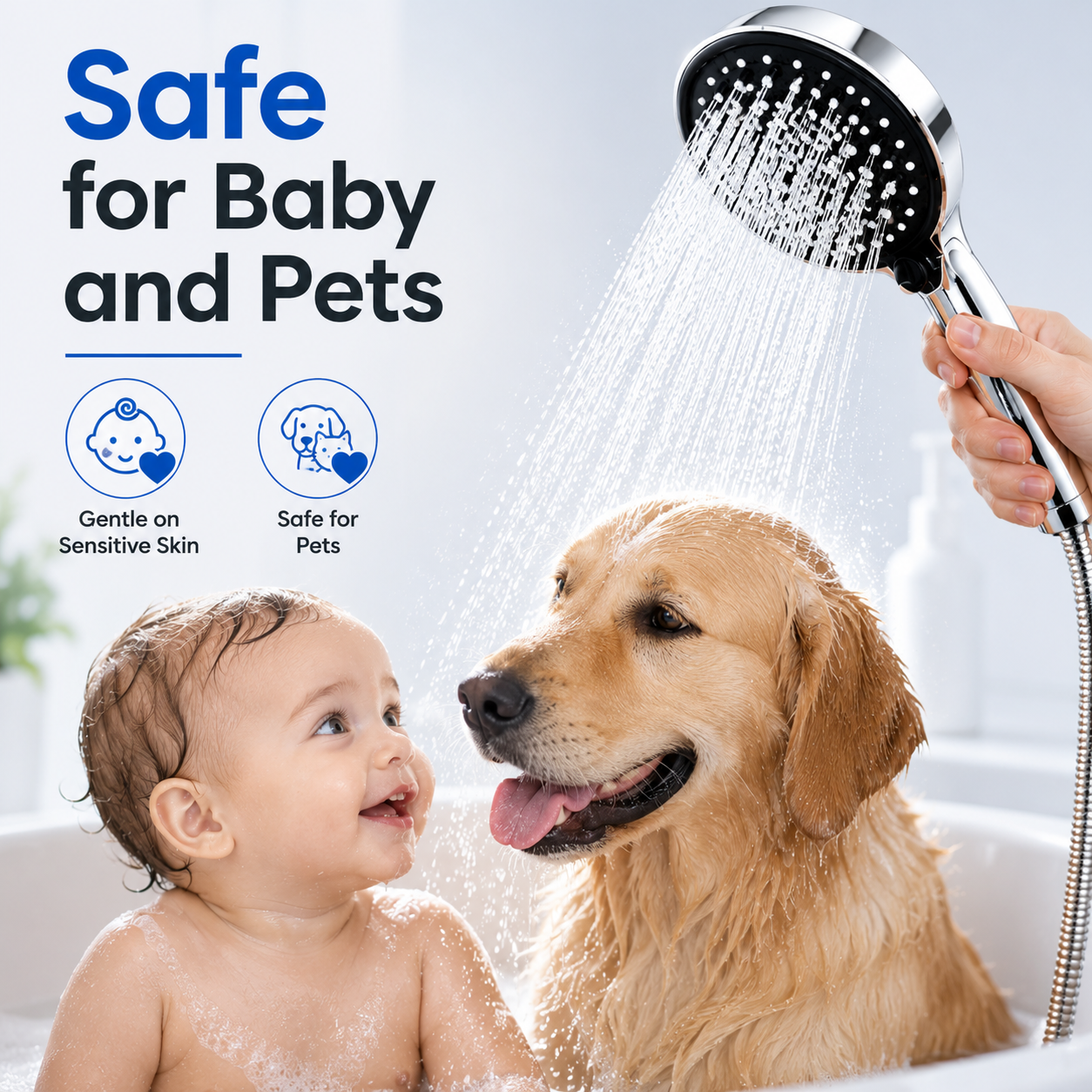 Shower Head With 7 Adjustable Modes