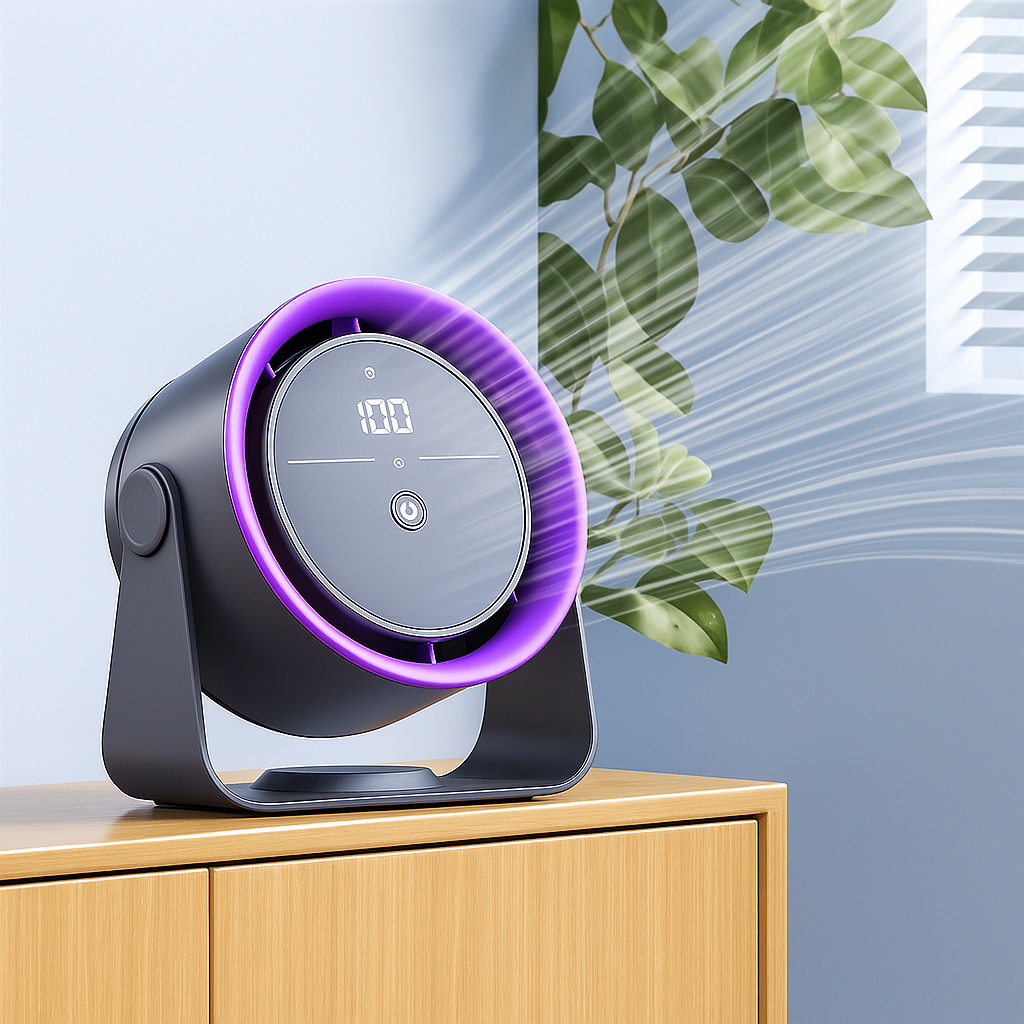 Turbo Bladeless Air Circulation Display Fan