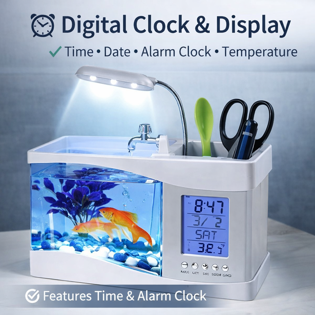 Mini Desktop Fish Tank Aquarium
