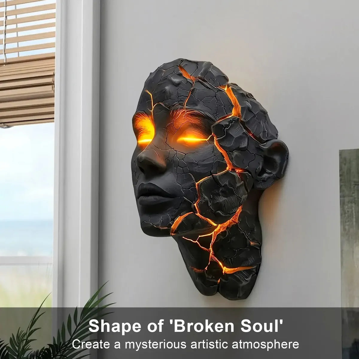 Volcanic Cracked Soul Wall Lamp