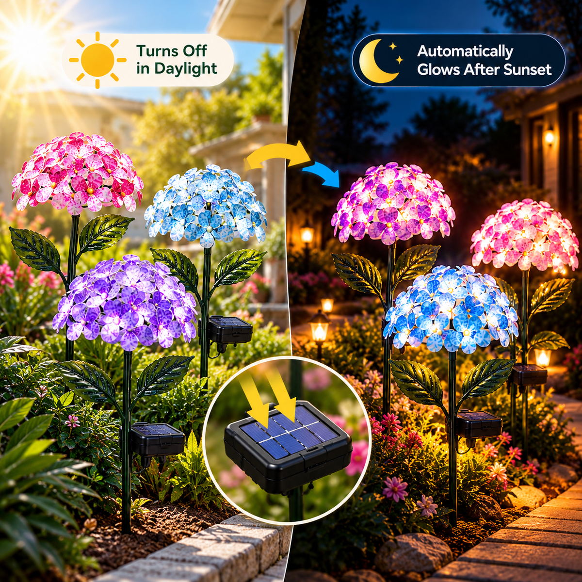BloomGlow™ – Solar Flower Garden Lights