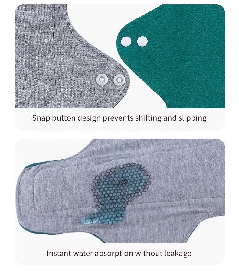 Reusable Rash Free Cotton Menstrual Pads (L)