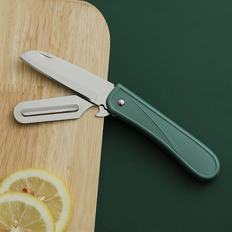 4-in-1 Fruit Knife Peeler, Opener, Cutter with fork
