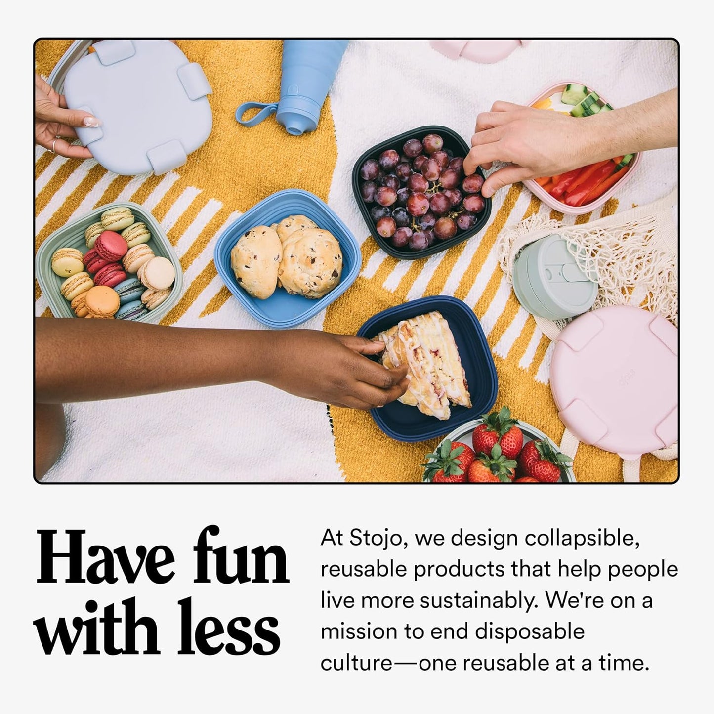 STOJO - Silicone Collapsible lunchbox