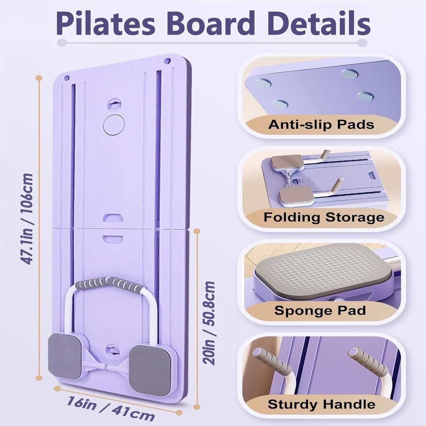 Multifunction & Foldable Pilates Platform With Timer