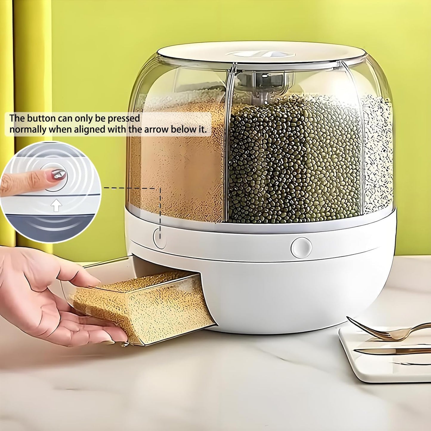 6 Grid Dry Food Storage Box