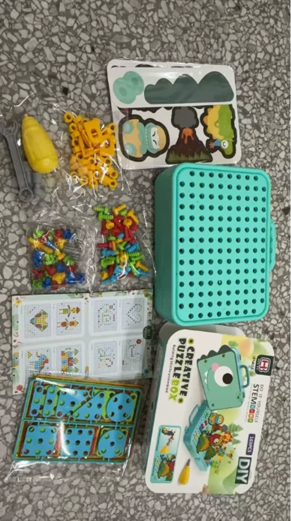 DIY Puzzle Tool Box For Kids