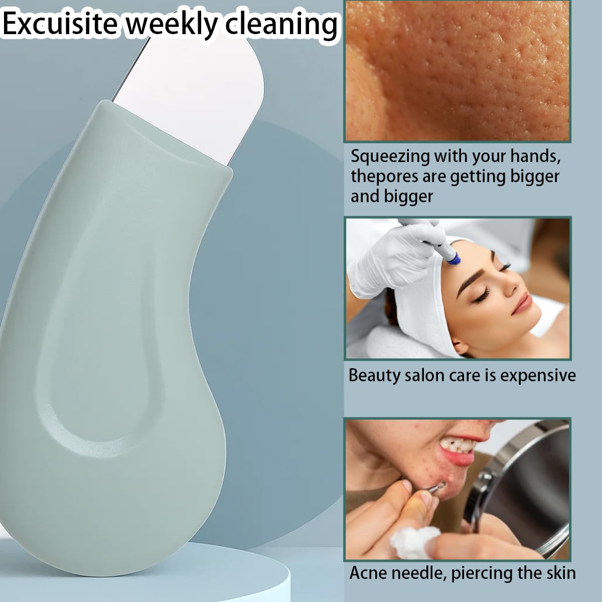 Blackhead Remover Tool, Silicone Face Scraper for Deep Cleansing (Pack Of 2)