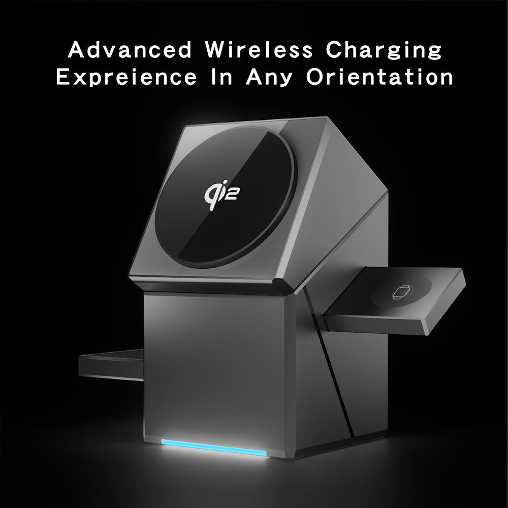 ChargeX 3-in-1 Auto Rotating Wireless Charger