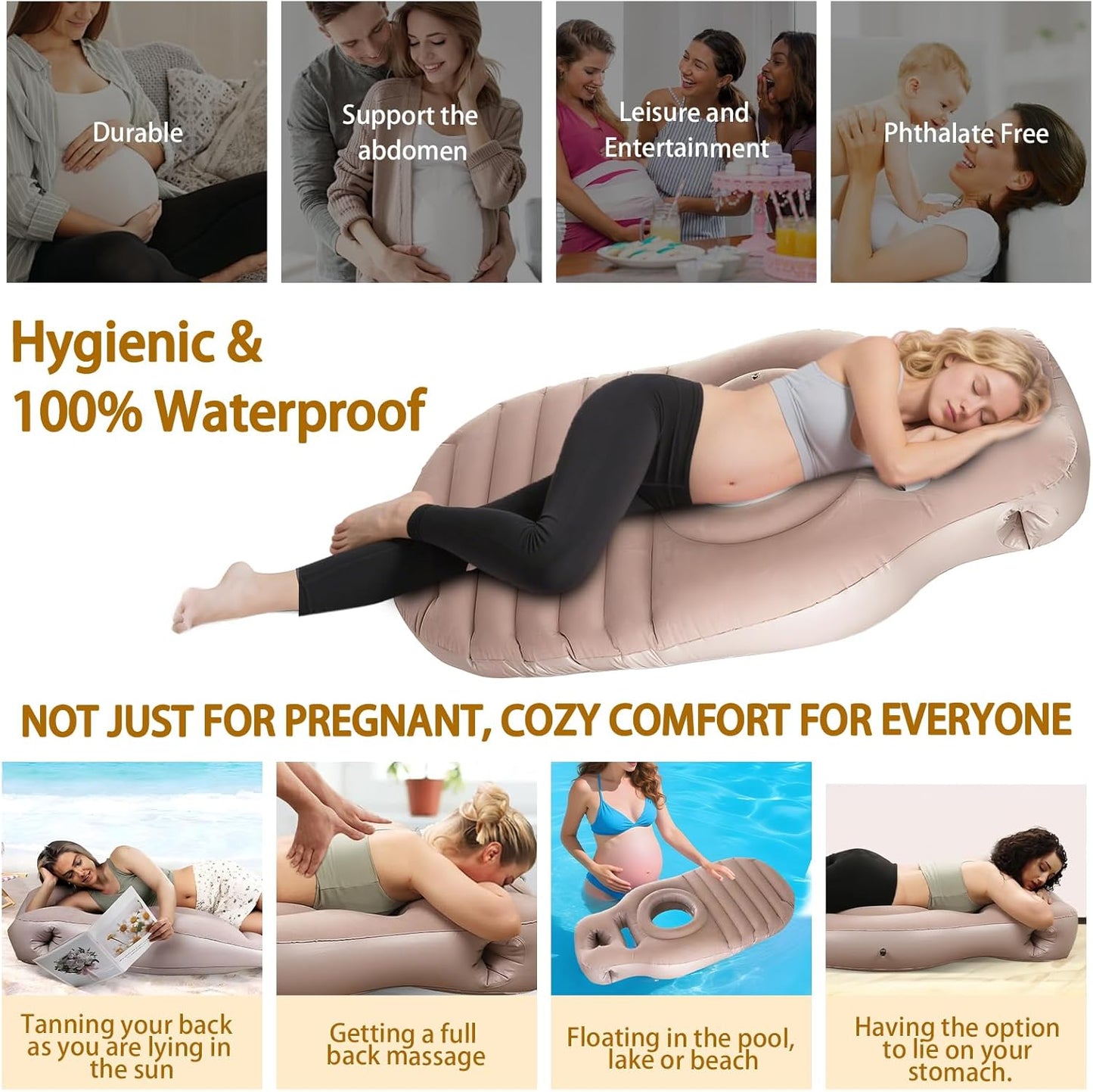 Inflatable Pregnancy Pillow (Cozy Bump)