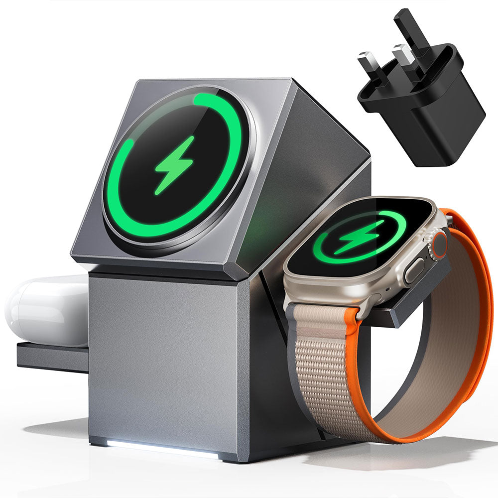 ChargeX 3-in-1 Auto Rotating Wireless Charger