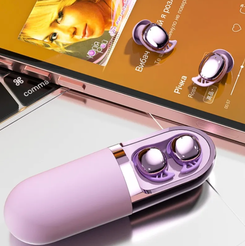 Wireless Bluetooth Earphones With Facial Vibration Massage