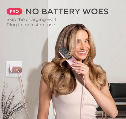 Cordless Hair Straightener Brush