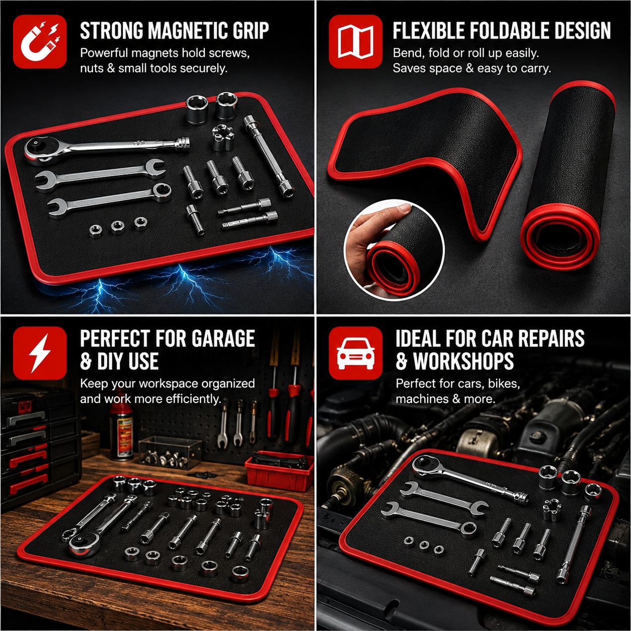 Flexible Magnetic Tool And Parts Mat