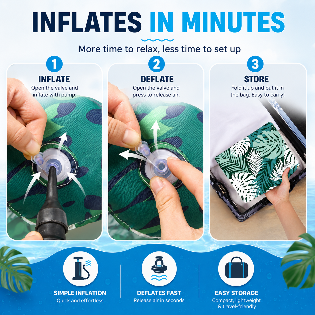 Floating Inflatable Swimming Pool Chair