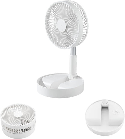 Folding Portable Retractable Floor Fan USB