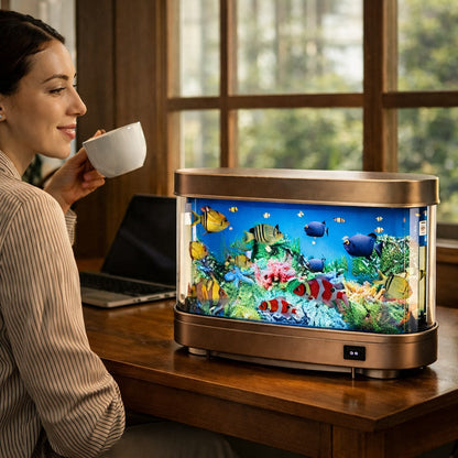LED Moving Fish Aquarium Lamp