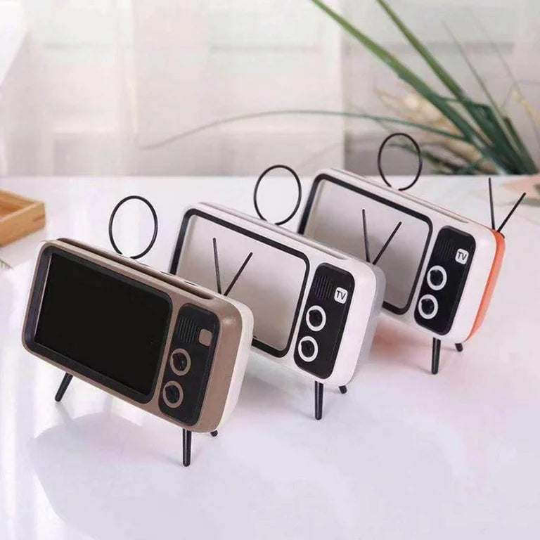 Retro Mini TV Mobile Phone Stand