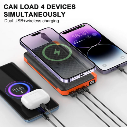 Multifunctional Foldable Solar Power Bank (10,000 mah)