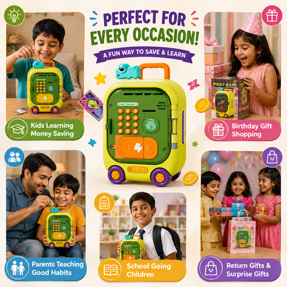 Kids ATM Machine Toy With Fingerprint Password