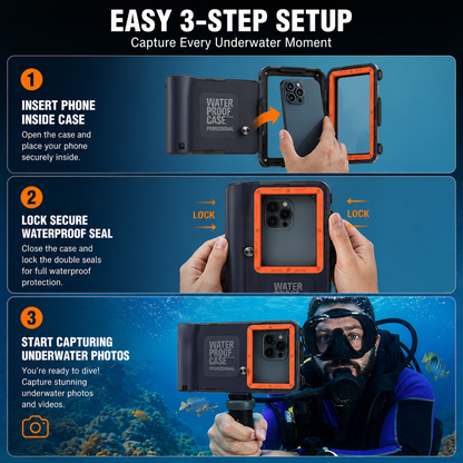Universal Waterproof Mobile Case for Diving & Swimming