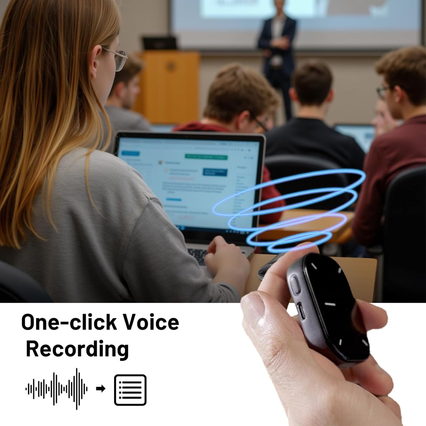 Cheerdots AI Smart Mouse Laser Presentation & Voice Recording