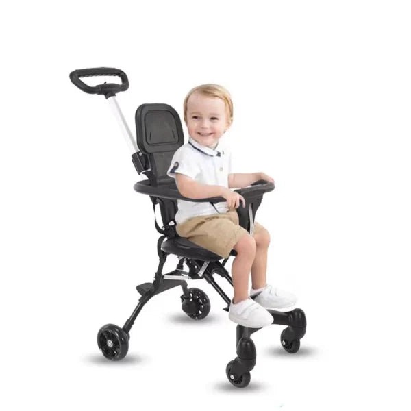 Lightweight Foldable Baby Stroller – Compact, Travel-Friendly, with Recline & Large Storage
