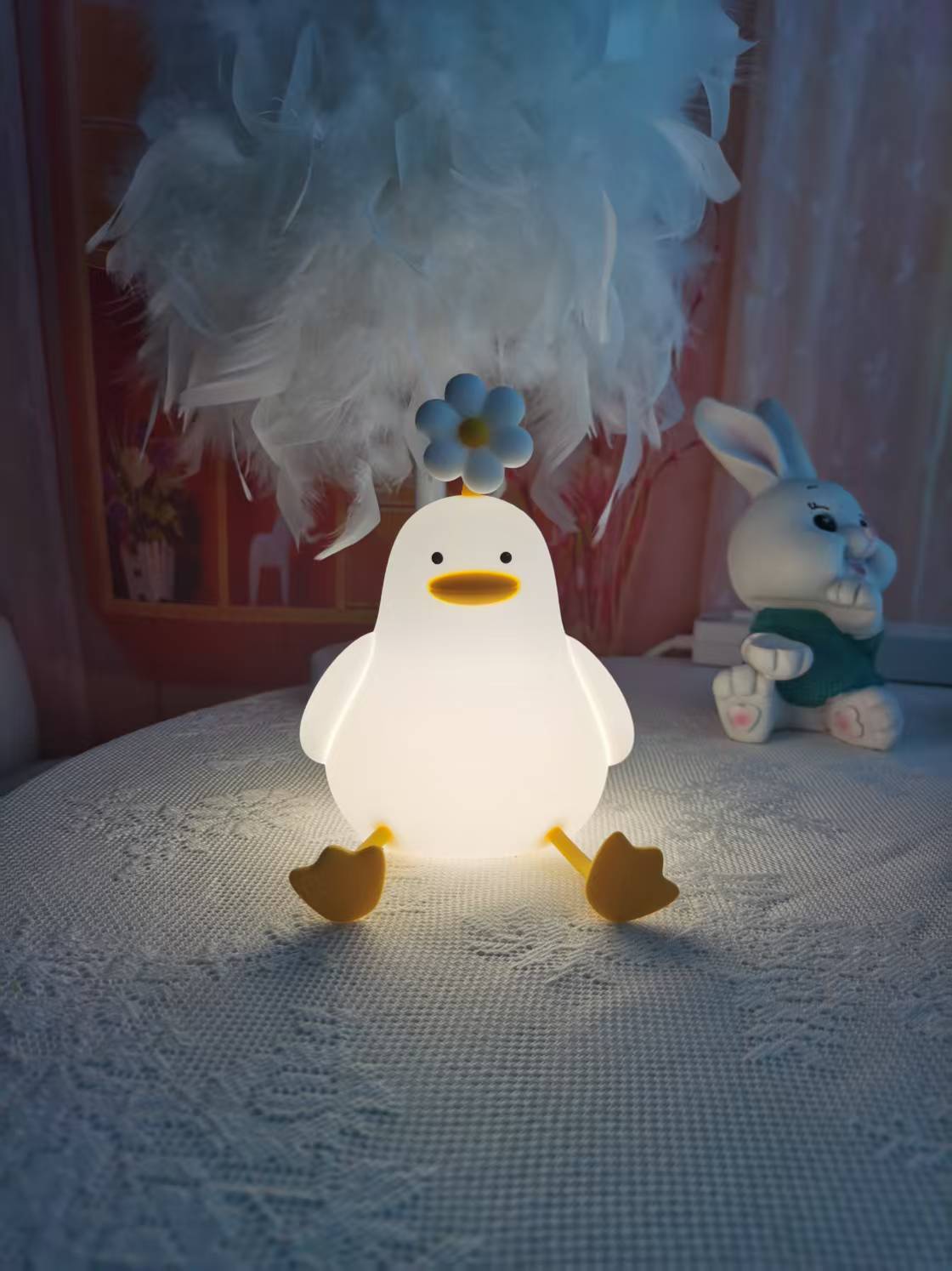 Flower Duck Night Light for Kids