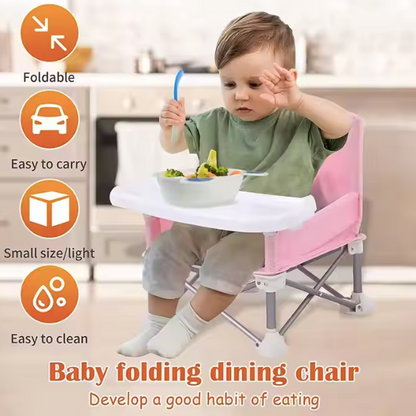 Foldable Baby Camping Chair with Tray
