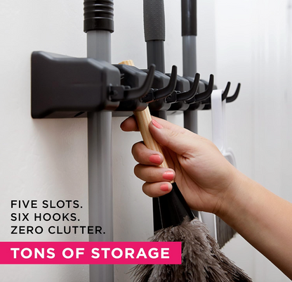 Mop And Broom Holder Wall Mount