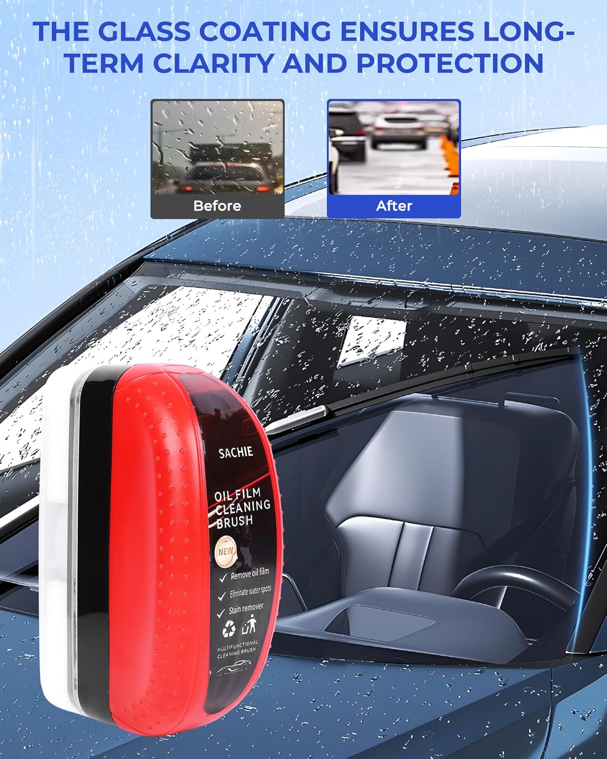 Car Windshield Glass Cleaning Brush