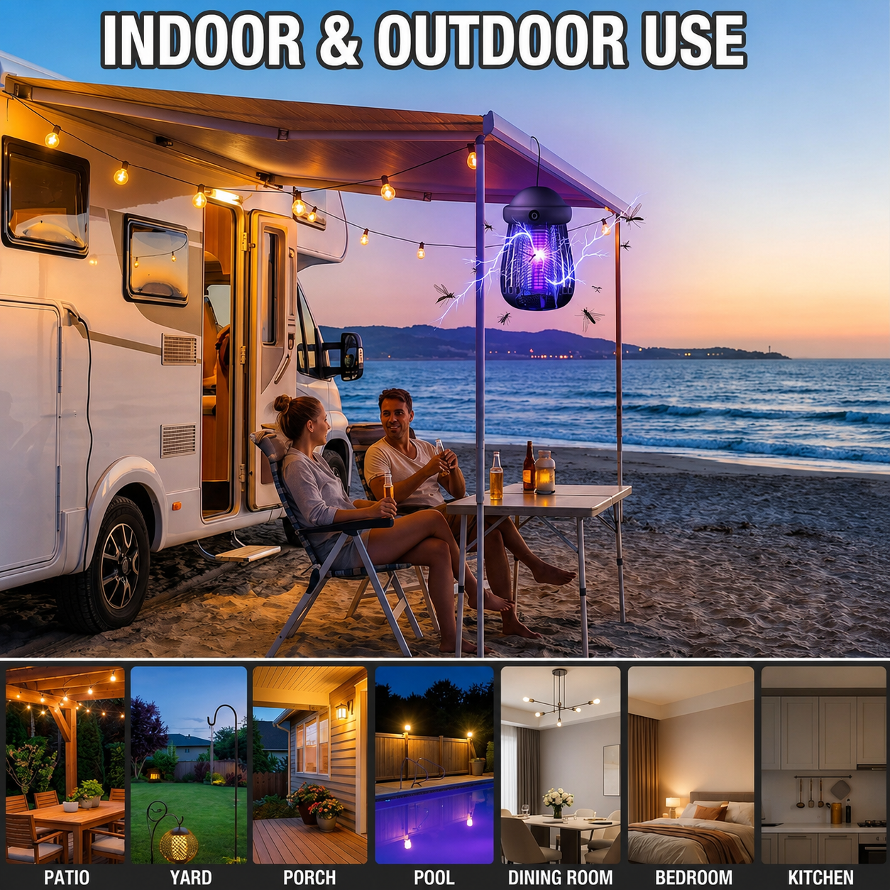 USB Rechargeable Mosquito killer Lamp