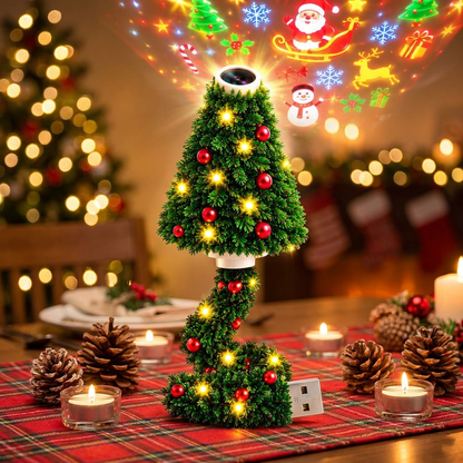 Flexible USB Christmas Tree LED Projector Light