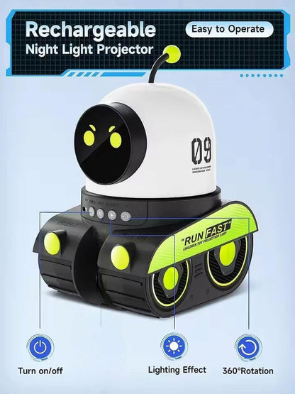 Robot Tank Projection Lamp with Music Player