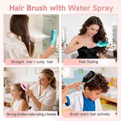 2-in-1 Hair spray Brush With Bottle