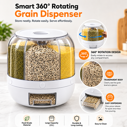6 Grid Dry Food Storage Box