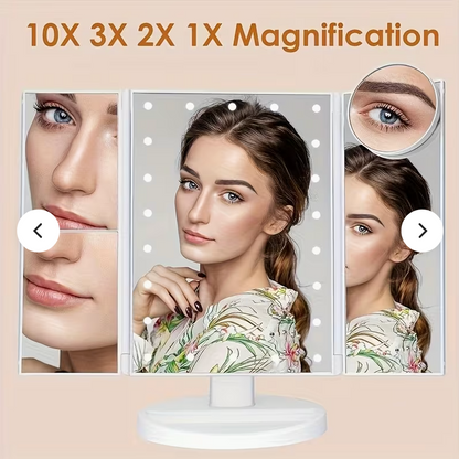 Makeup Mirror With Magnifying Panels