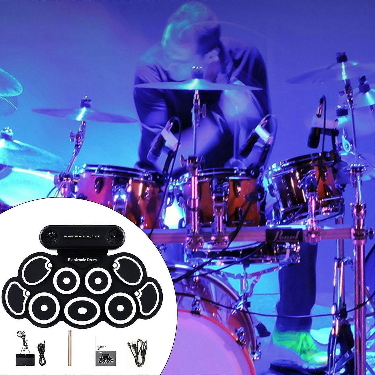 Portable Electronic Drum Set