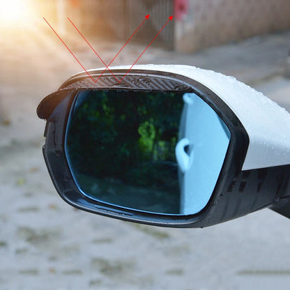 Carbon Fiber Side Mirror Rain Visor Guard