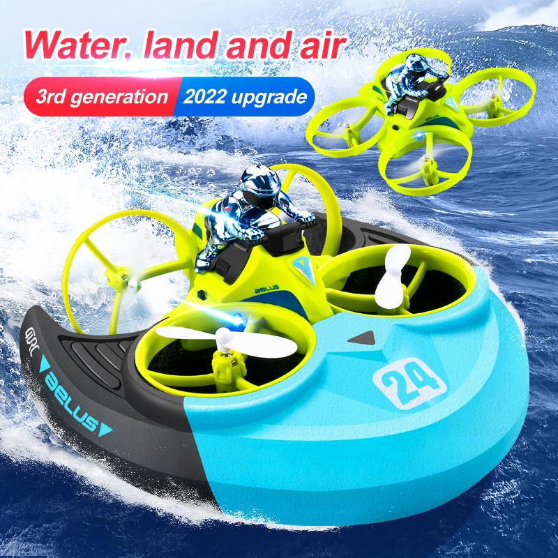 3-in-1 Remote Control Hovercraft Boat | Car | Plane with Multiple Modes